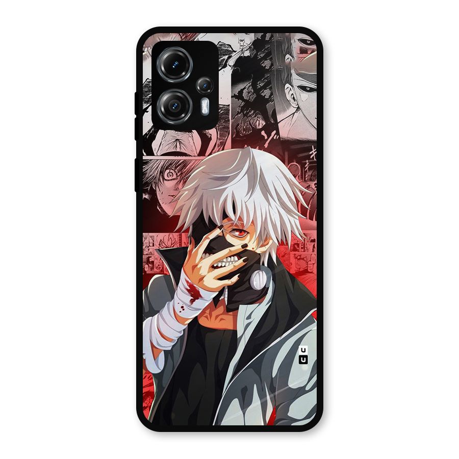 Kaneki Ken Manga Style Metal Back Case for Moto G13