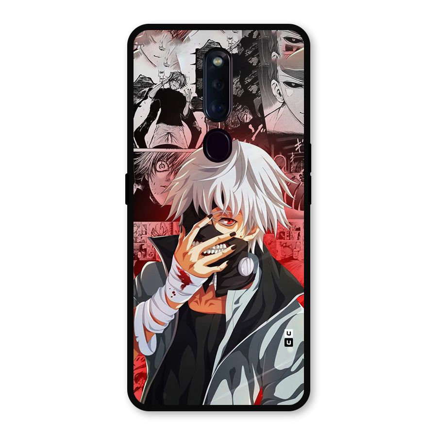 Kaneki Ken Manga Style Metal Back Case for Oppo F11 Pro