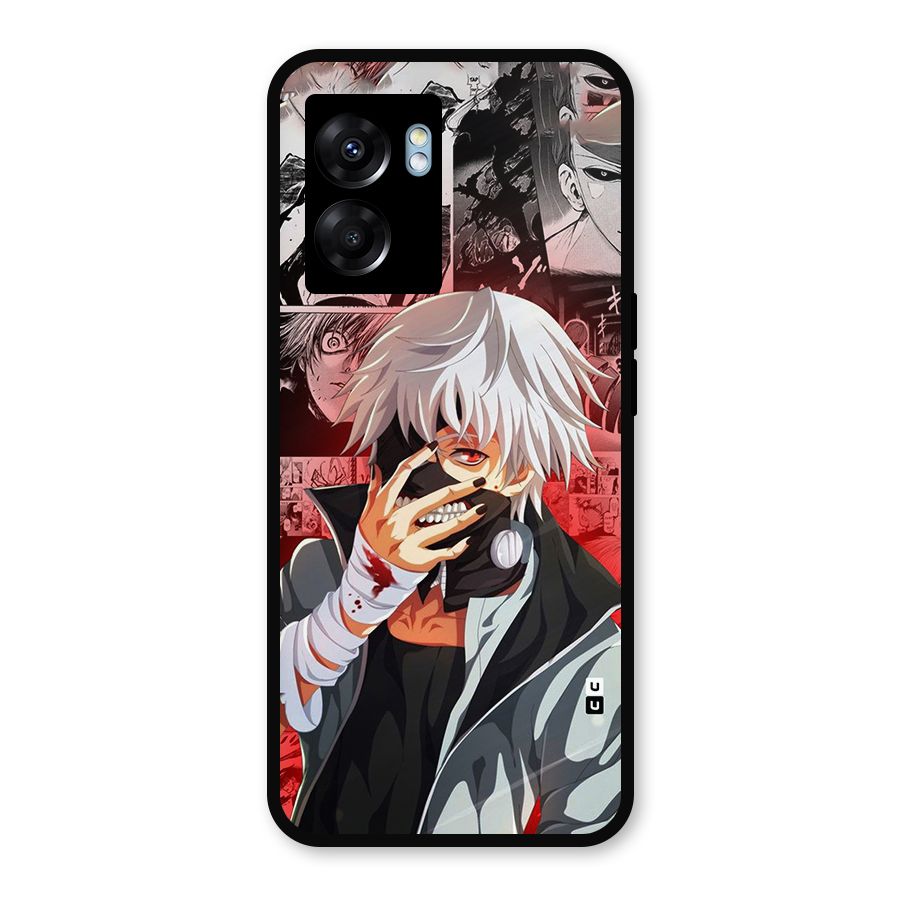 Kaneki Ken Manga Style Metal Back Case for Oppo K10 (5G)