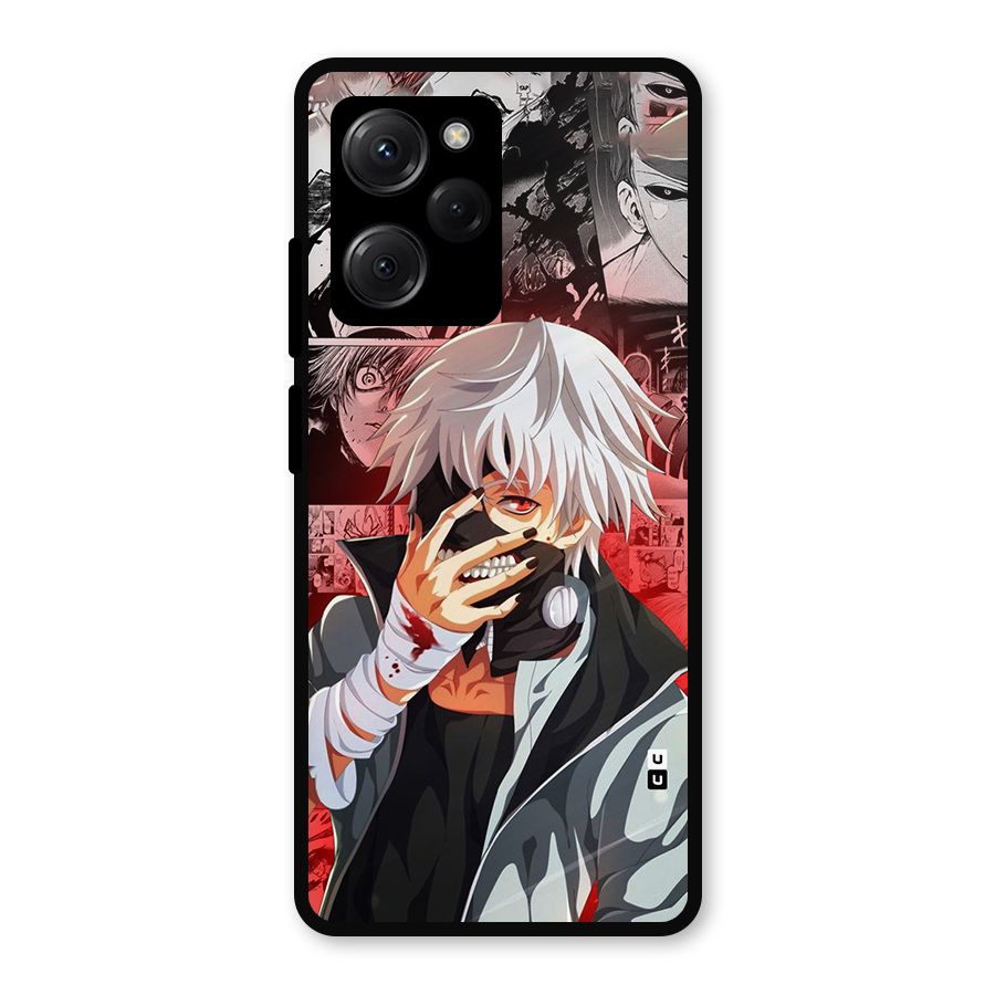 Kaneki Ken Manga Style Metal Back Case for Poco X5 Pro