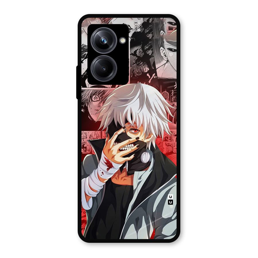 Kaneki Ken Manga Style Metal Back Case for Realme 10 Pro