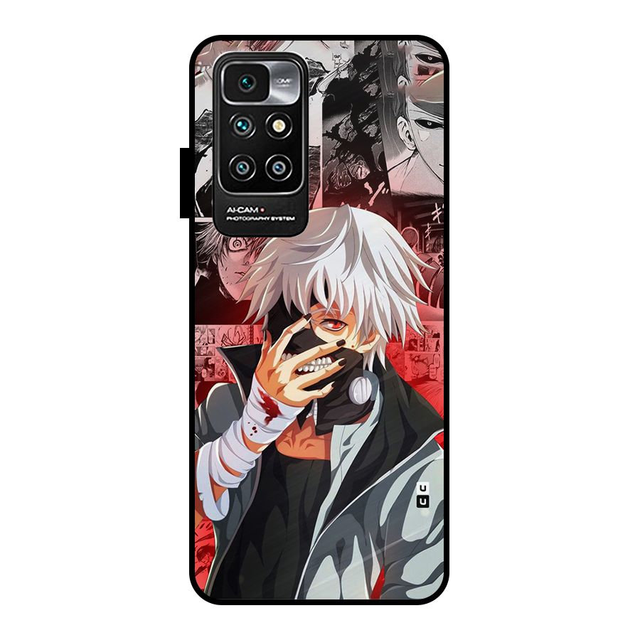 Kaneki Ken Manga Style Metal Back Case for Redmi 10 Prime
