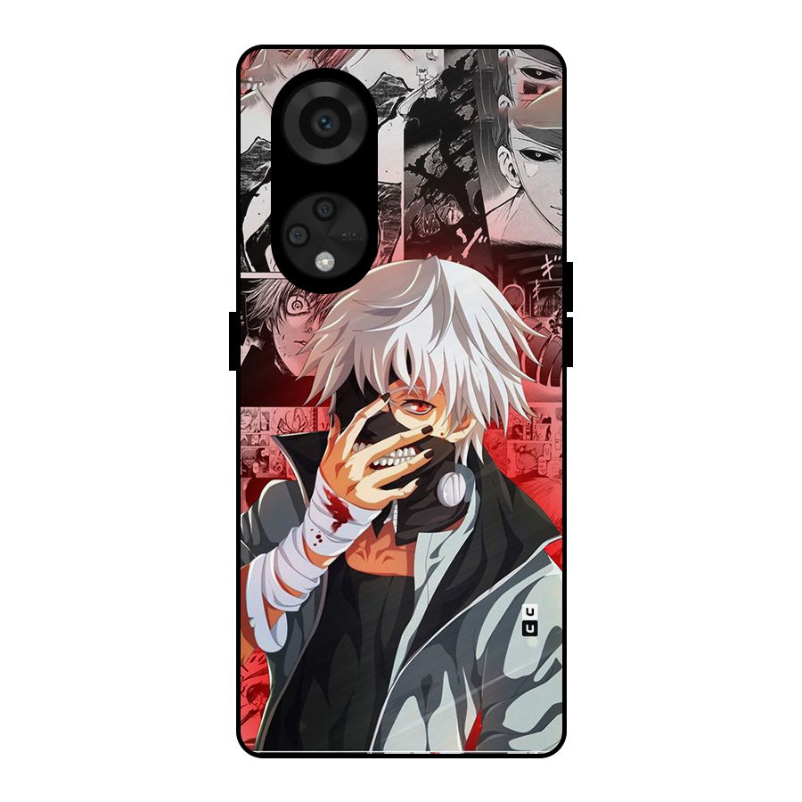 Kaneki Ken Manga Style Metal Back Case for Reno8 T 5G