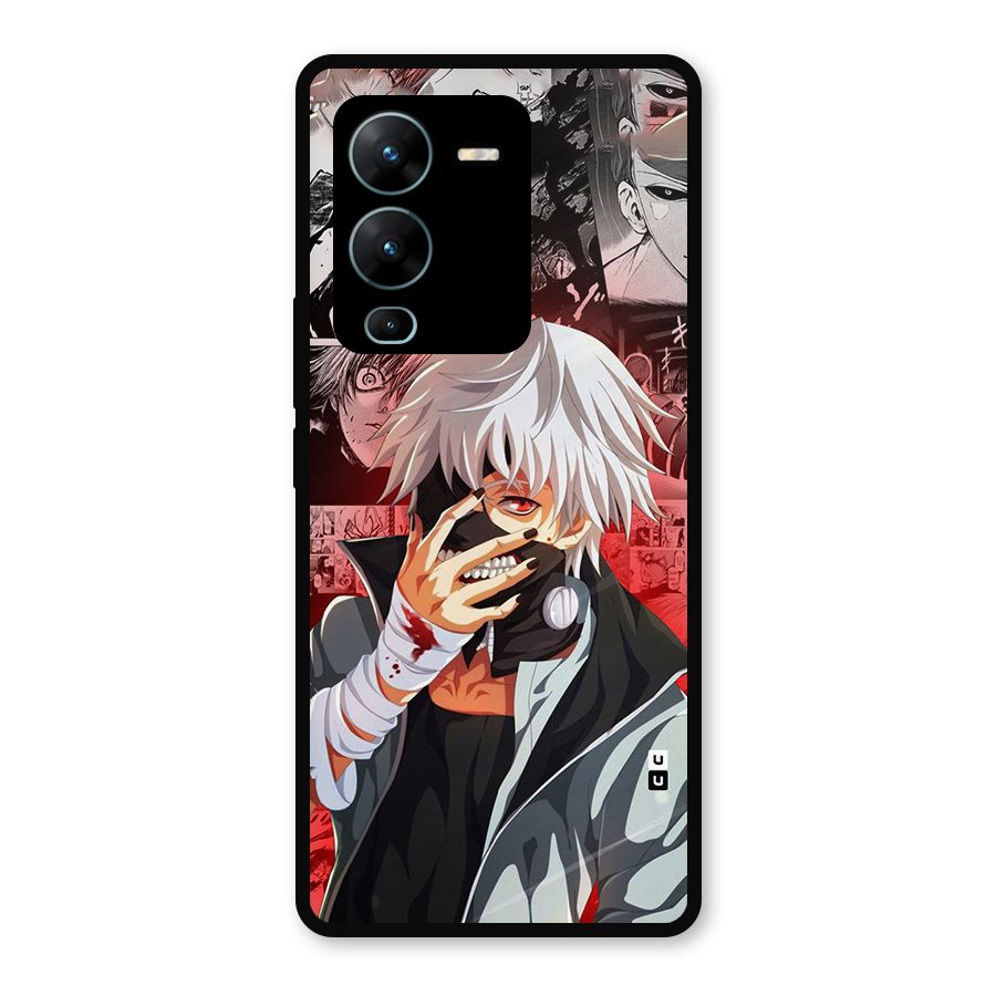Kaneki Ken Manga Style Metal Back Case for Vivo V25 Pro