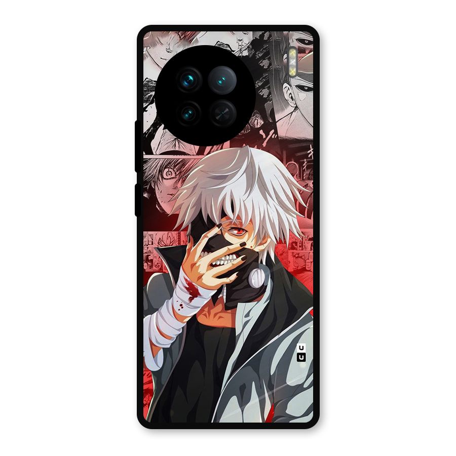 Kaneki Ken Manga Style Metal Back Case for Vivo X90