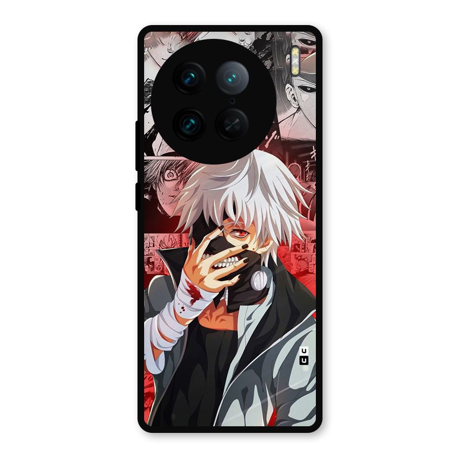 Kaneki Ken Manga Style Metal Back Case for Vivo X90 Pro
