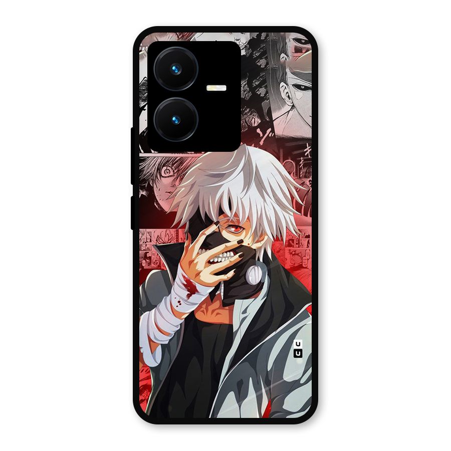 Kaneki Ken Manga Style Metal Back Case for Vivo Y22