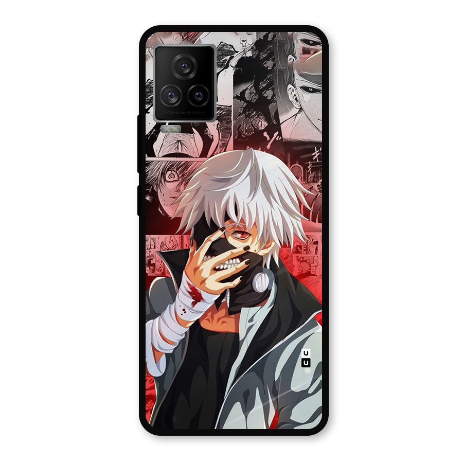 Kaneki Ken Manga Style Metal Back Case for iQOO 7 Legend 5G