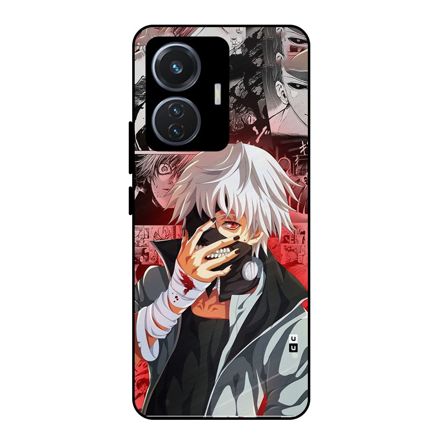 Kaneki Ken Manga Style Metal Back Case for iQOO Z6 44W