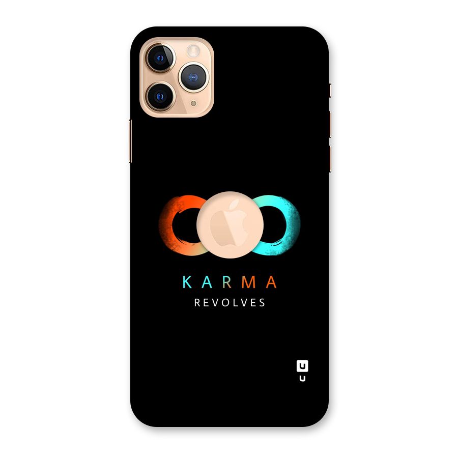 Karma Revolves Back Case for iPhone 11 Pro Max Logo Cut