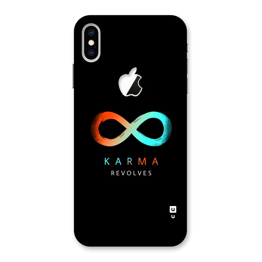 Karma Revolves Back Case for iPhone XS Max Apple Cut