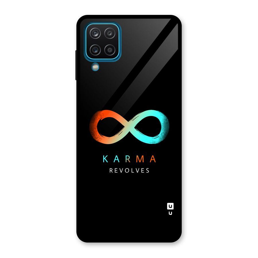 Karma Revolves Glass Back Case for Galaxy A12