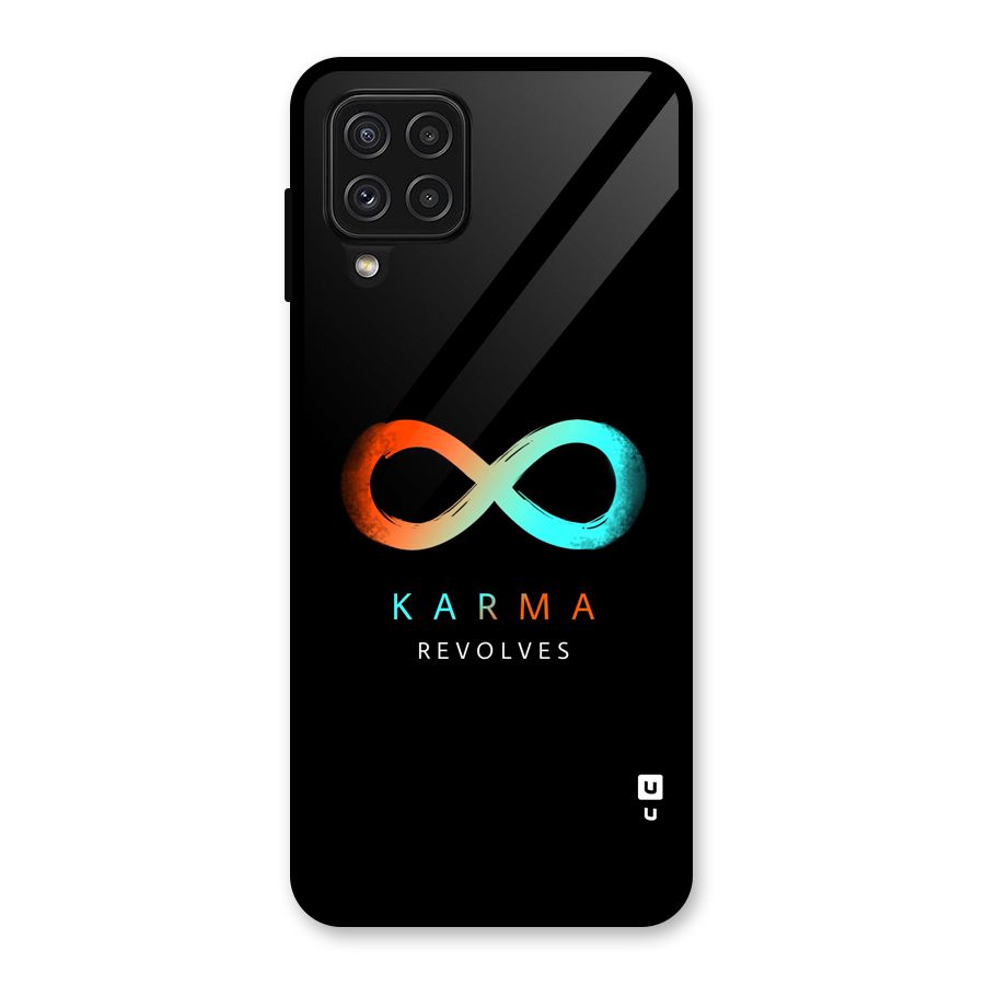 Karma Revolves Glass Back Case for Galaxy A22 4G
