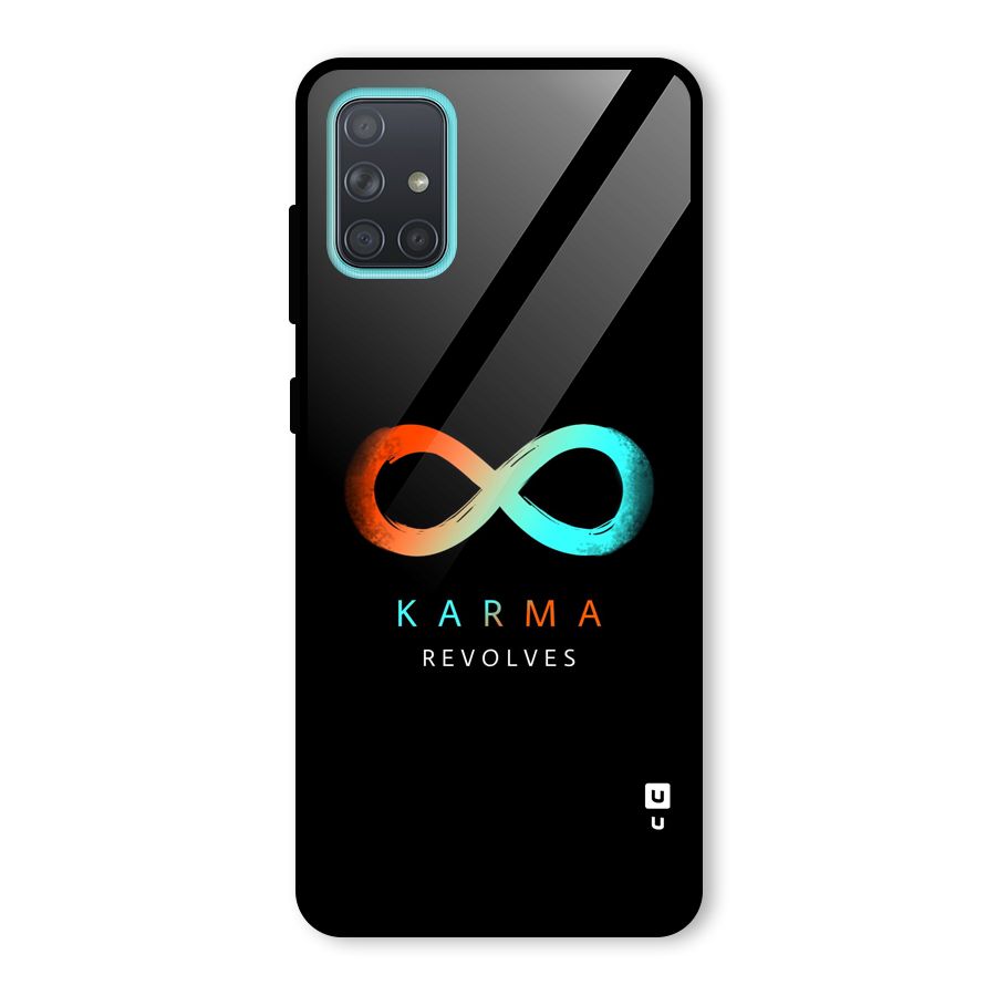 Karma Revolves Glass Back Case for Galaxy A71