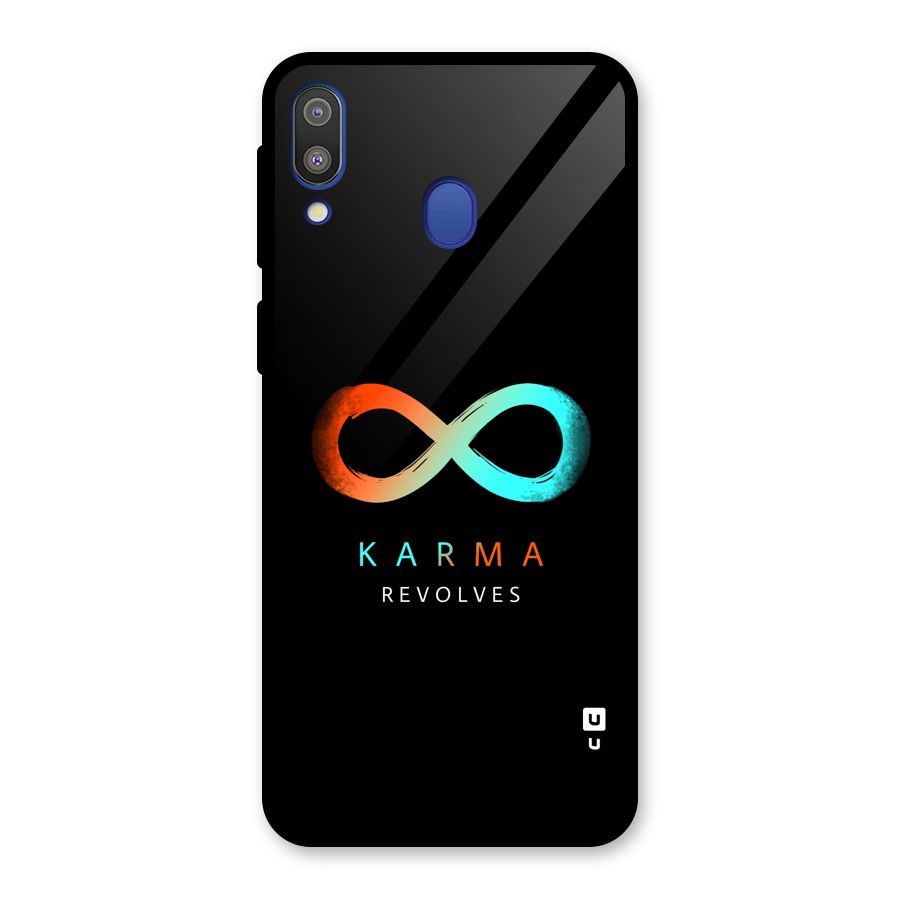 Karma Revolves Glass Back Case for Galaxy M20