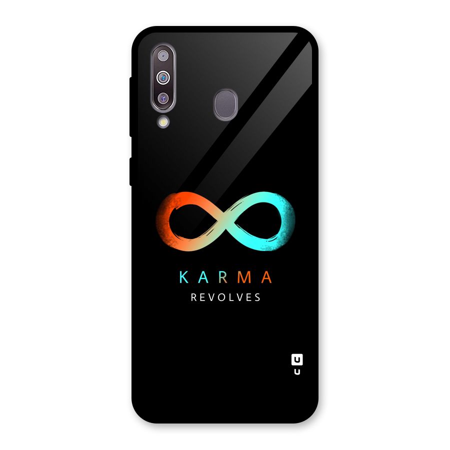 Karma Revolves Glass Back Case for Galaxy M30