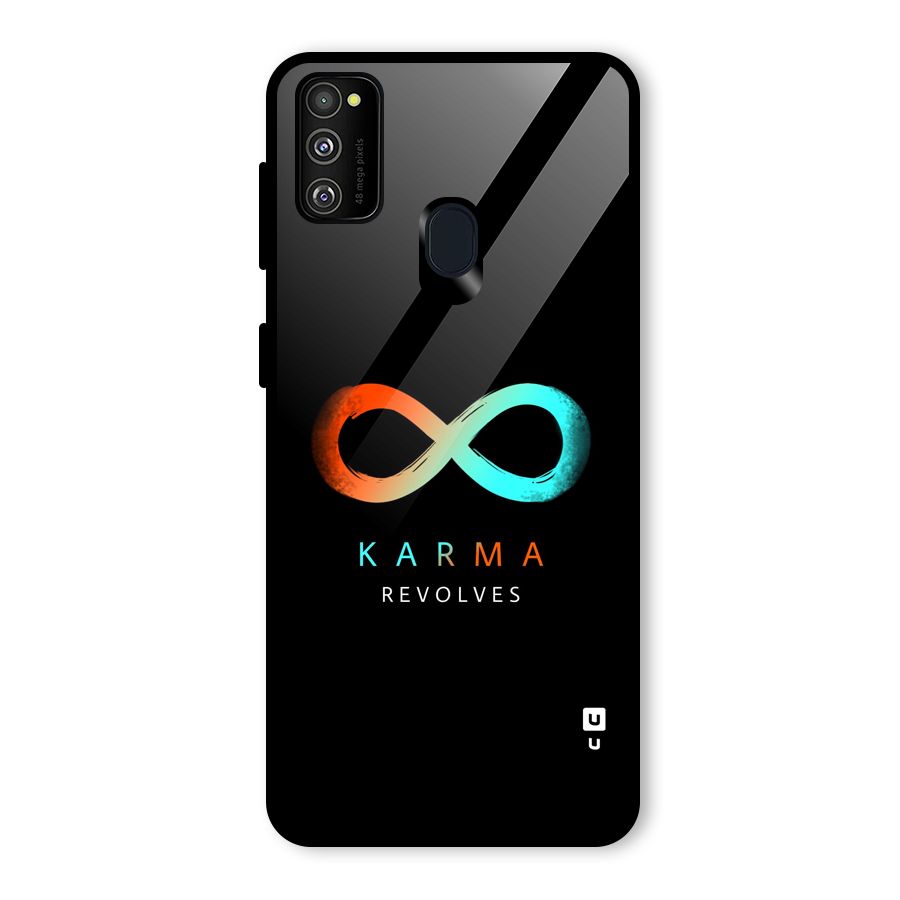 Karma Revolves Glass Back Case for Galaxy M30s