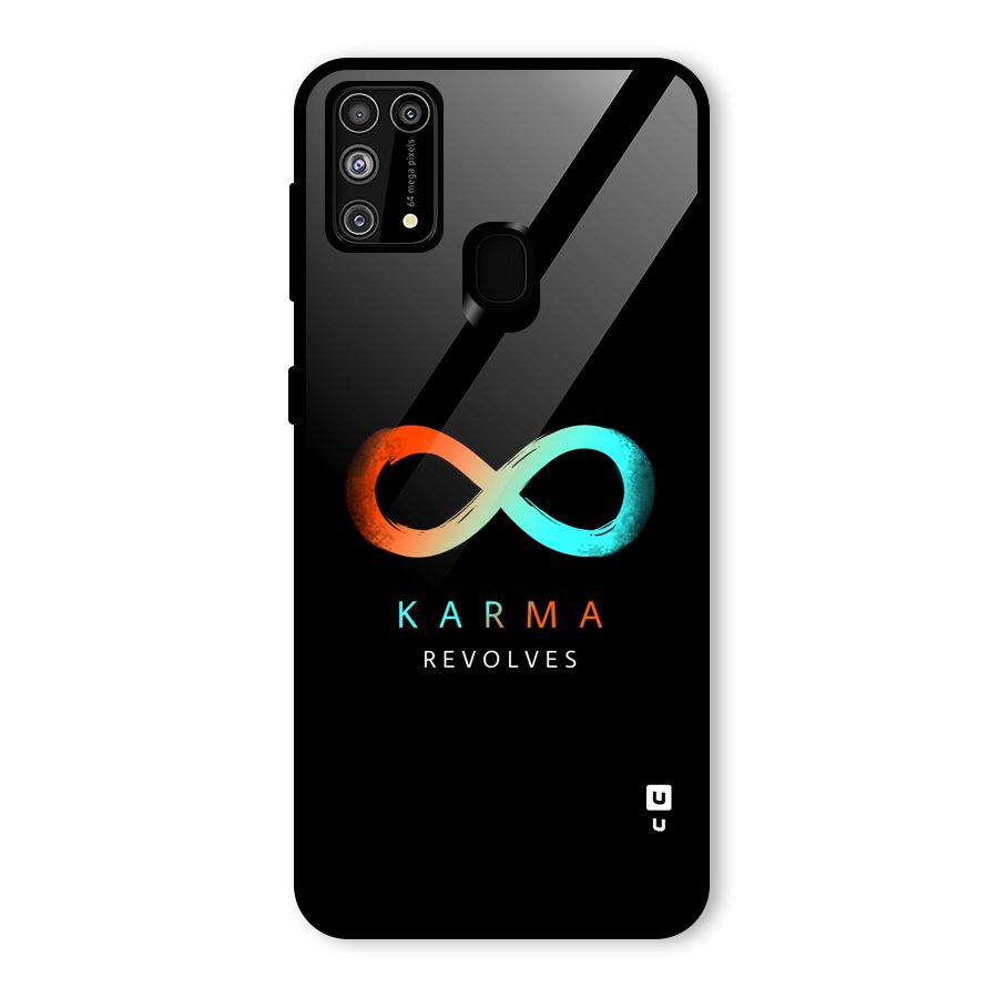 Karma Revolves Glass Back Case for Galaxy M31