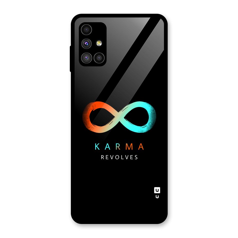 Karma Revolves Glass Back Case for Galaxy M51