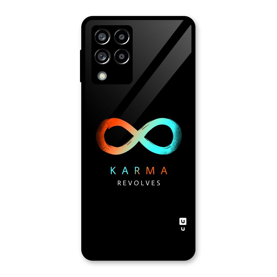Karma Revolves Glass Back Case for Galaxy M53 5G