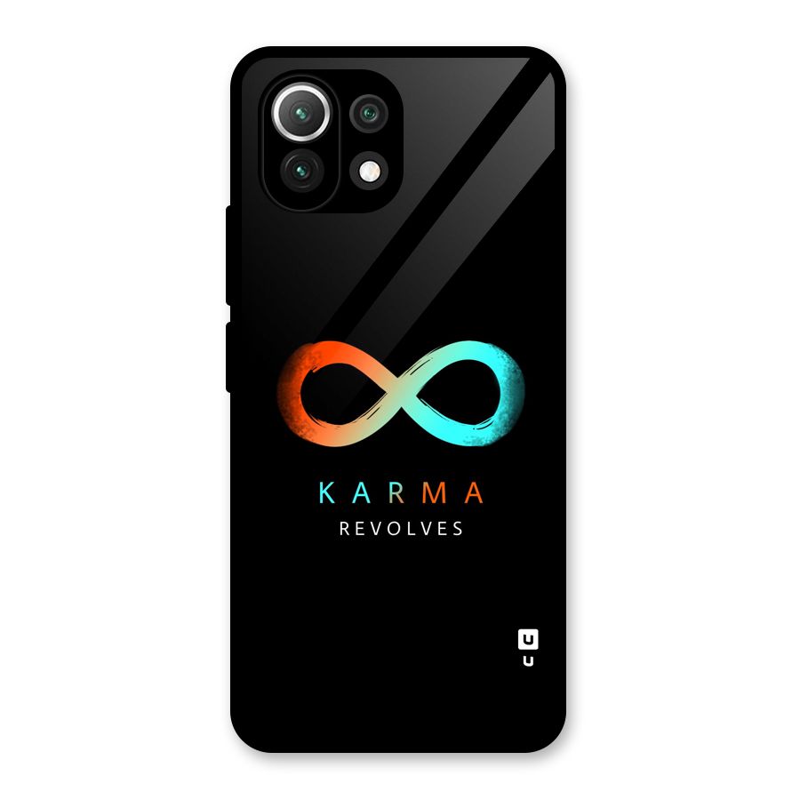 Karma Revolves Glass Back Case for Mi 11 Lite NE 5G