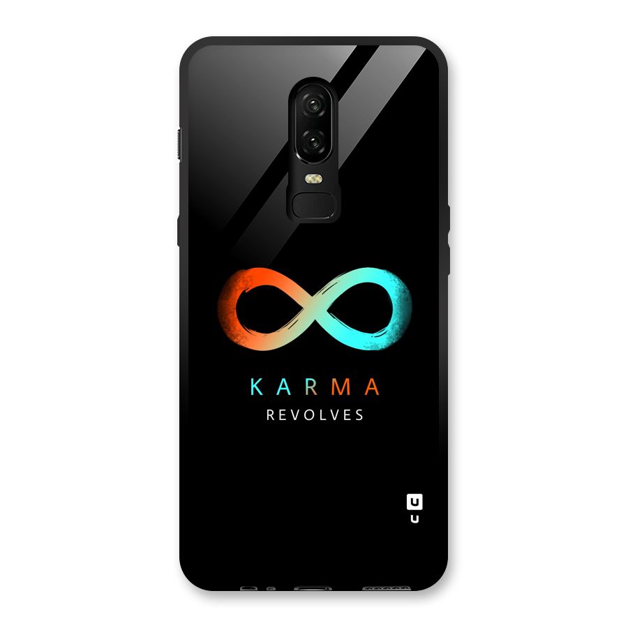 Karma Revolves Glass Back Case for OnePlus 6