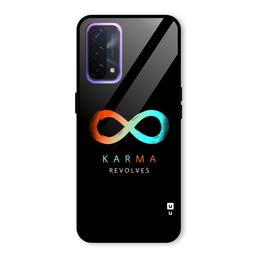 Karma Revolves Glass Back Case for Oppo A74 5G