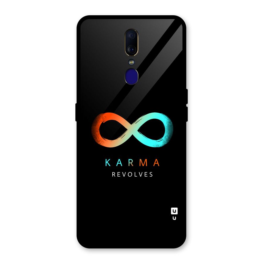 Karma Revolves Glass Back Case for Oppo F11