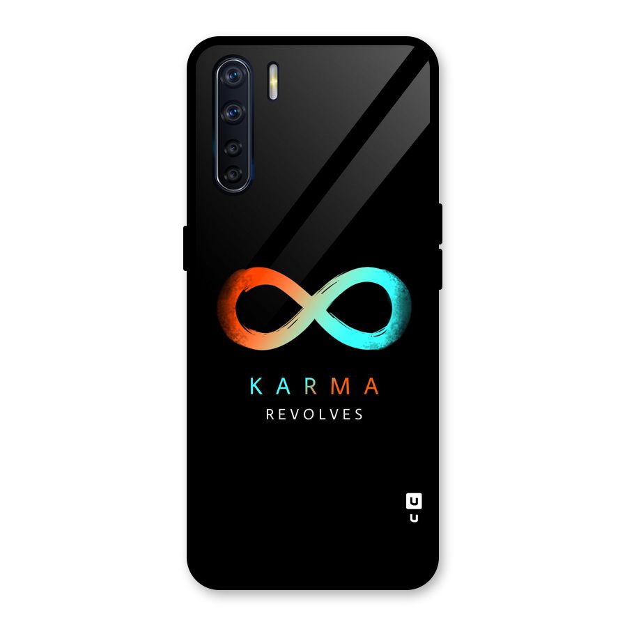 Karma Revolves Glass Back Case for Oppo F15
