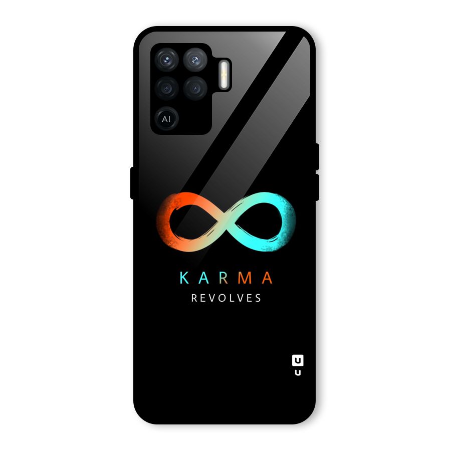 Karma Revolves Glass Back Case for Oppo F19 Pro