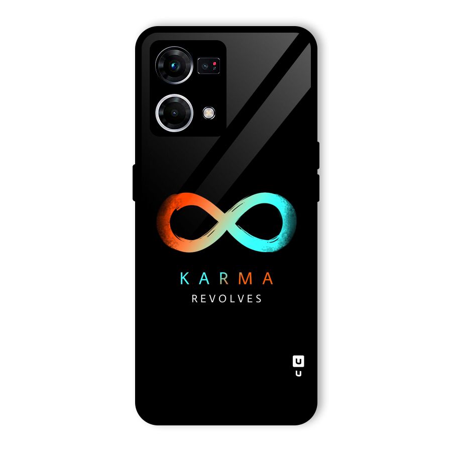 Karma Revolves Glass Back Case for Oppo F21s Pro 4G