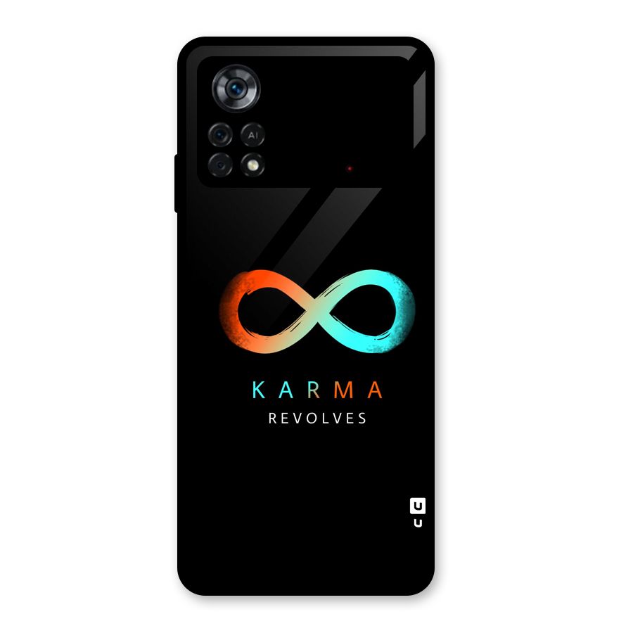 Karma Revolves Glass Back Case for Poco X4 Pro 5G