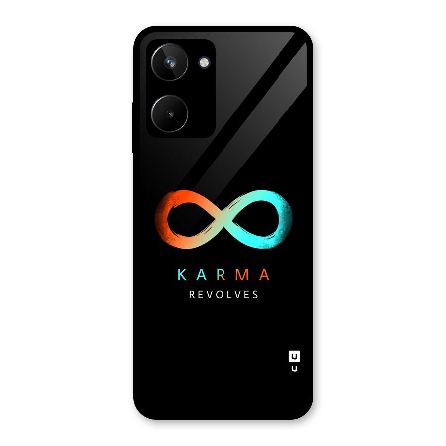 Karma Revolves Glass Back Case for Realme 10