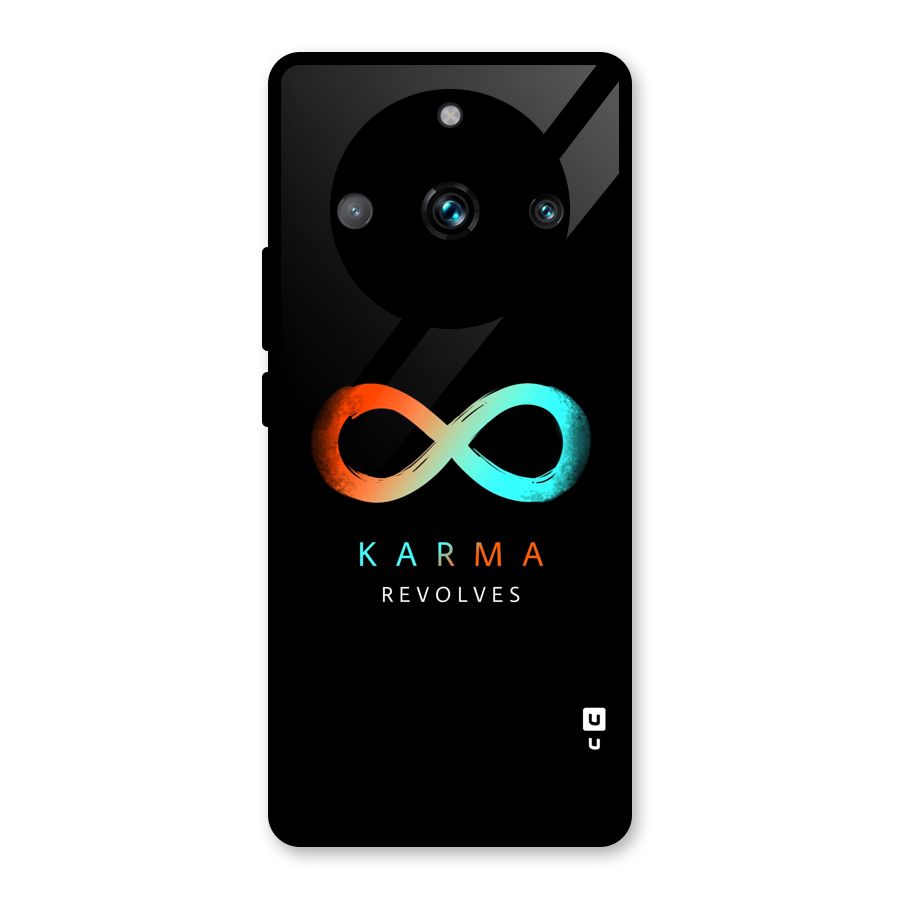 Karma Revolves Glass Back Case for Realme 11 Pro Plus