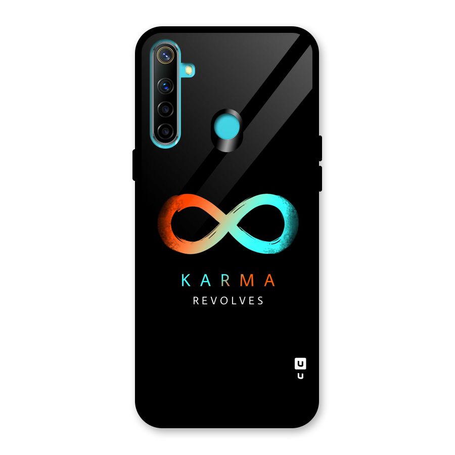 Karma Revolves Glass Back Case for Realme 5i