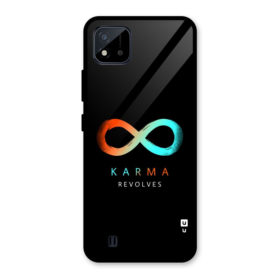 Karma Revolves Glass Back Case for Realme C11 2021