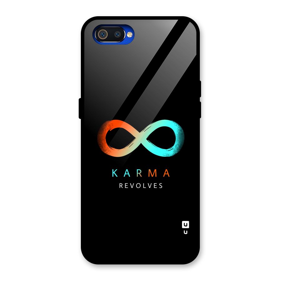 Karma Revolves Glass Back Case for Realme C2