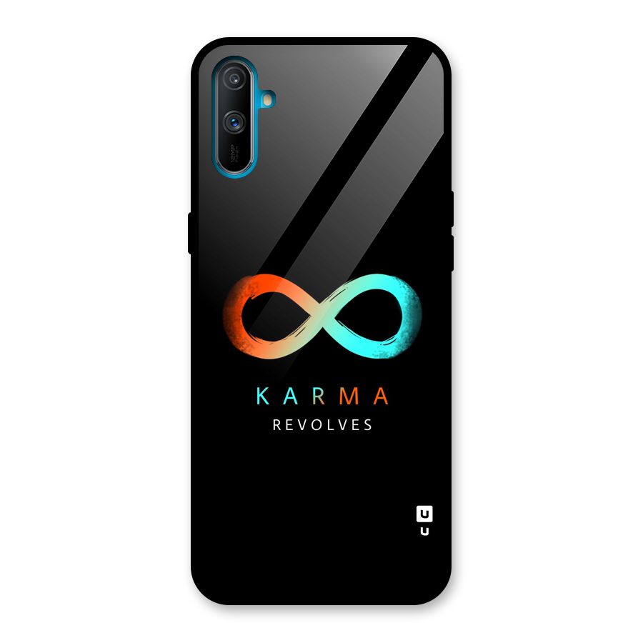 Karma Revolves Glass Back Case for Realme C3