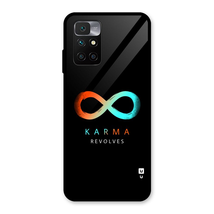 Karma Revolves Glass Back Case for Redmi 10 Prime