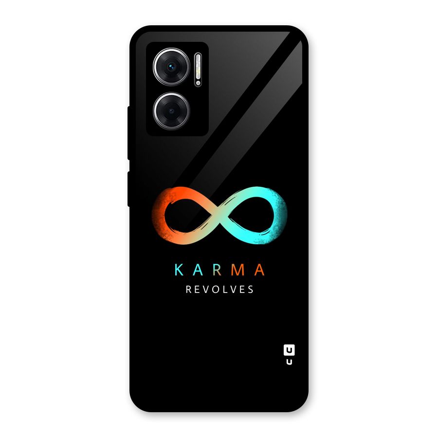 Karma Revolves Glass Back Case for Redmi 11 Prime 5G