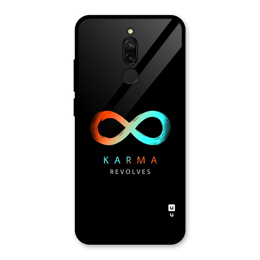 Karma Revolves Glass Back Case for Redmi 8