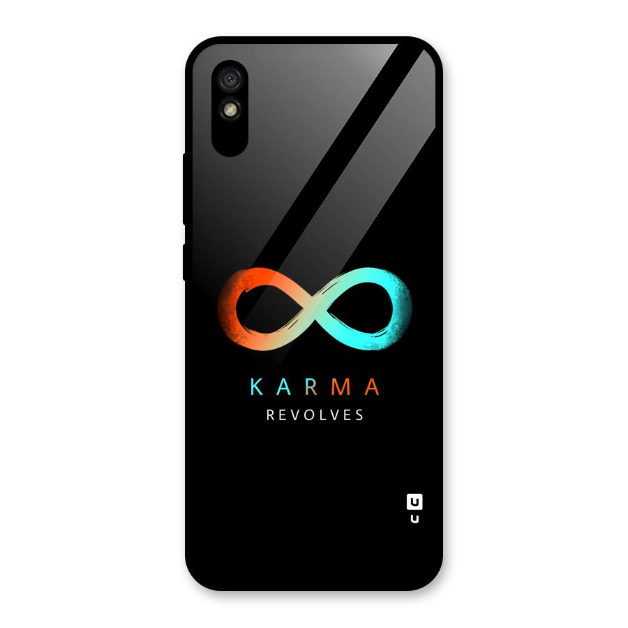 Karma Revolves Glass Back Case for Redmi 9A