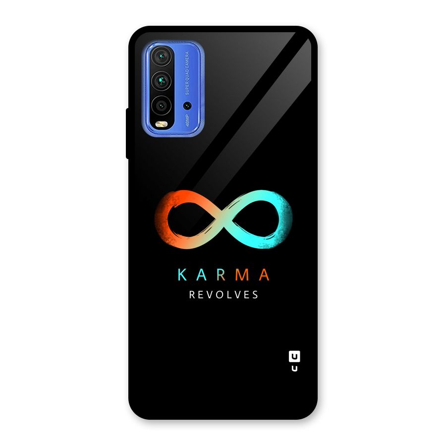 Karma Revolves Glass Back Case for Redmi 9 Power