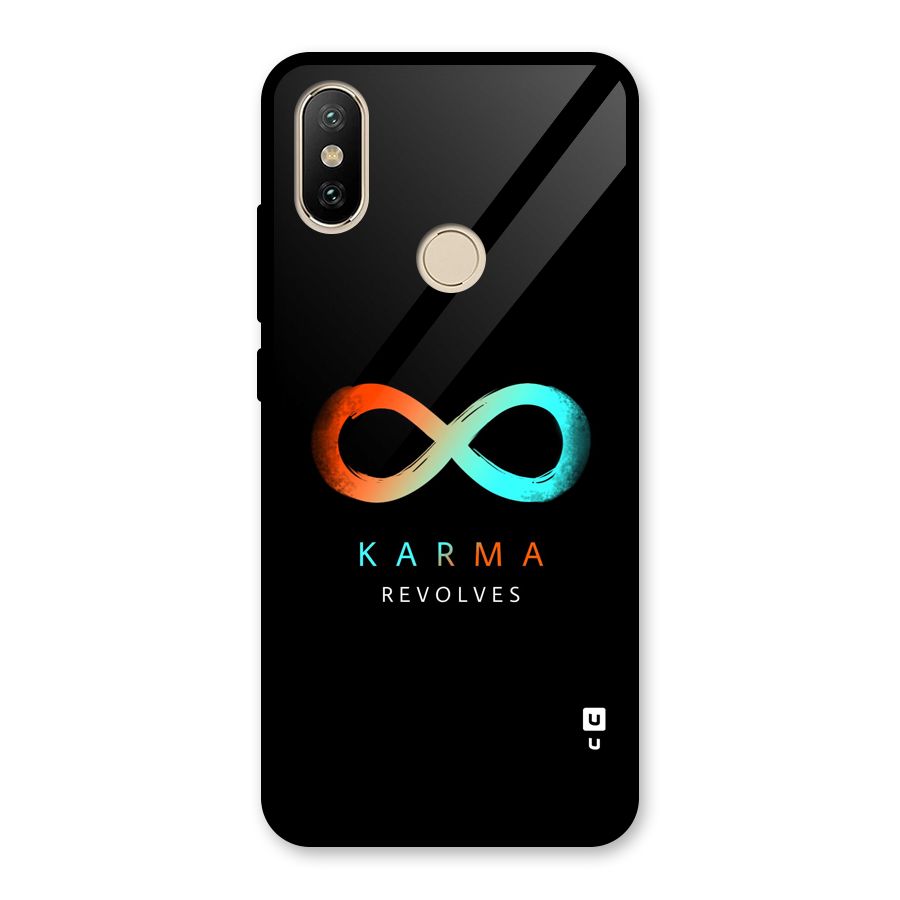 Karma Revolves Glass Back Case for Redmi A2