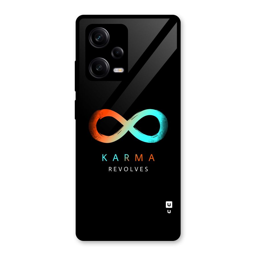 Karma Revolves Glass Back Case for Redmi Note 12 Pro