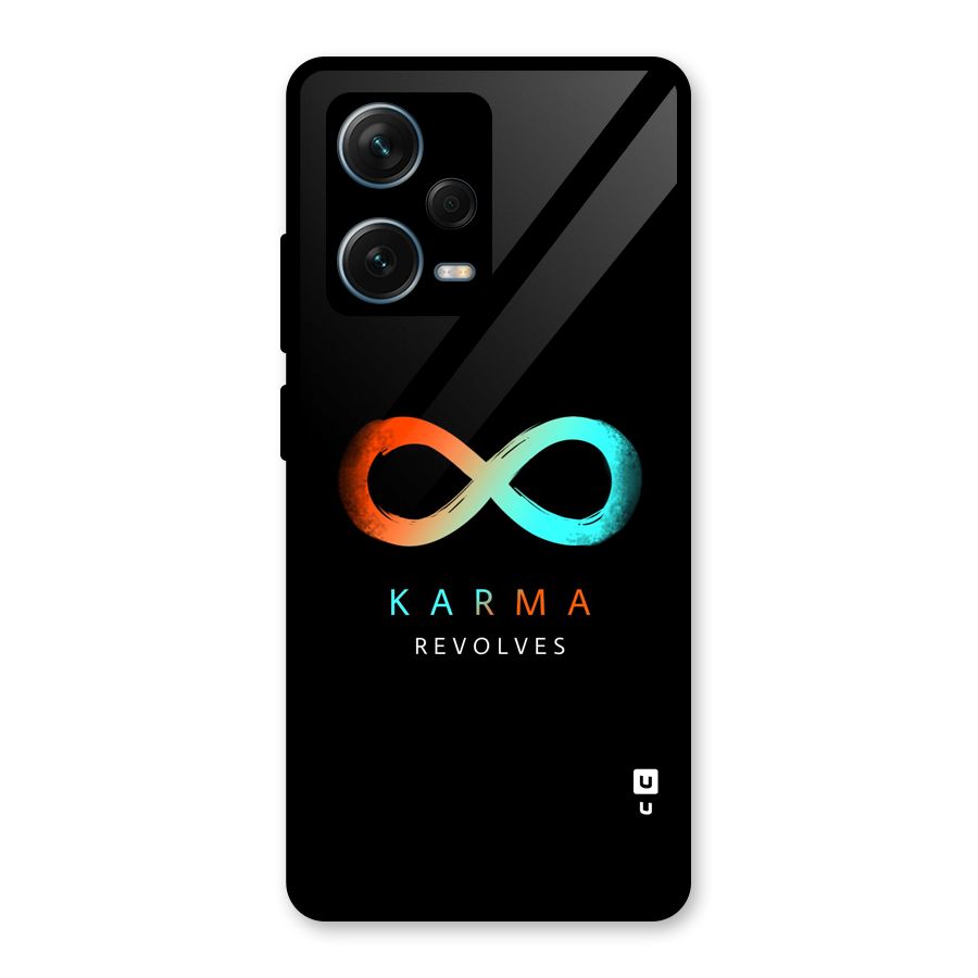 Karma Revolves Glass Back Case for Redmi Note 12 Pro Plus 5G