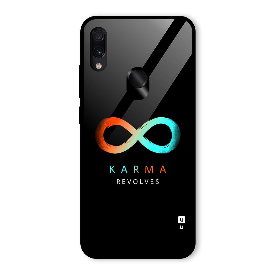 Karma Revolves Glass Back Case for Redmi Note 7S