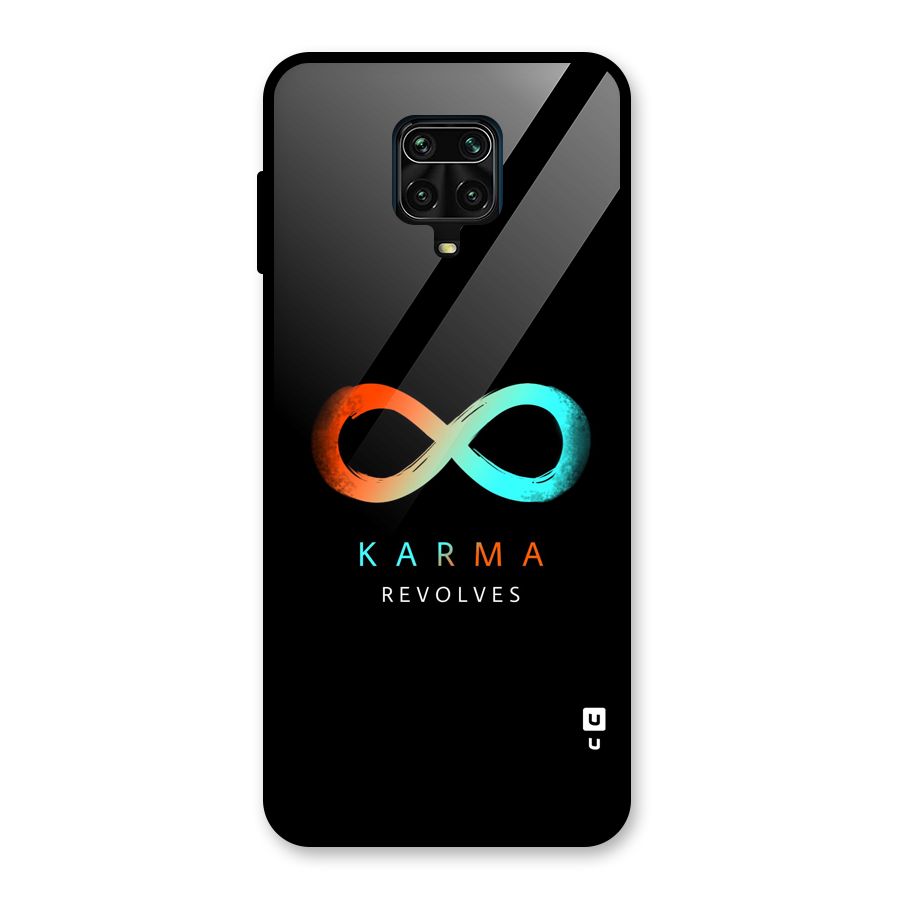 Karma Revolves Glass Back Case for Redmi Note 9 Pro