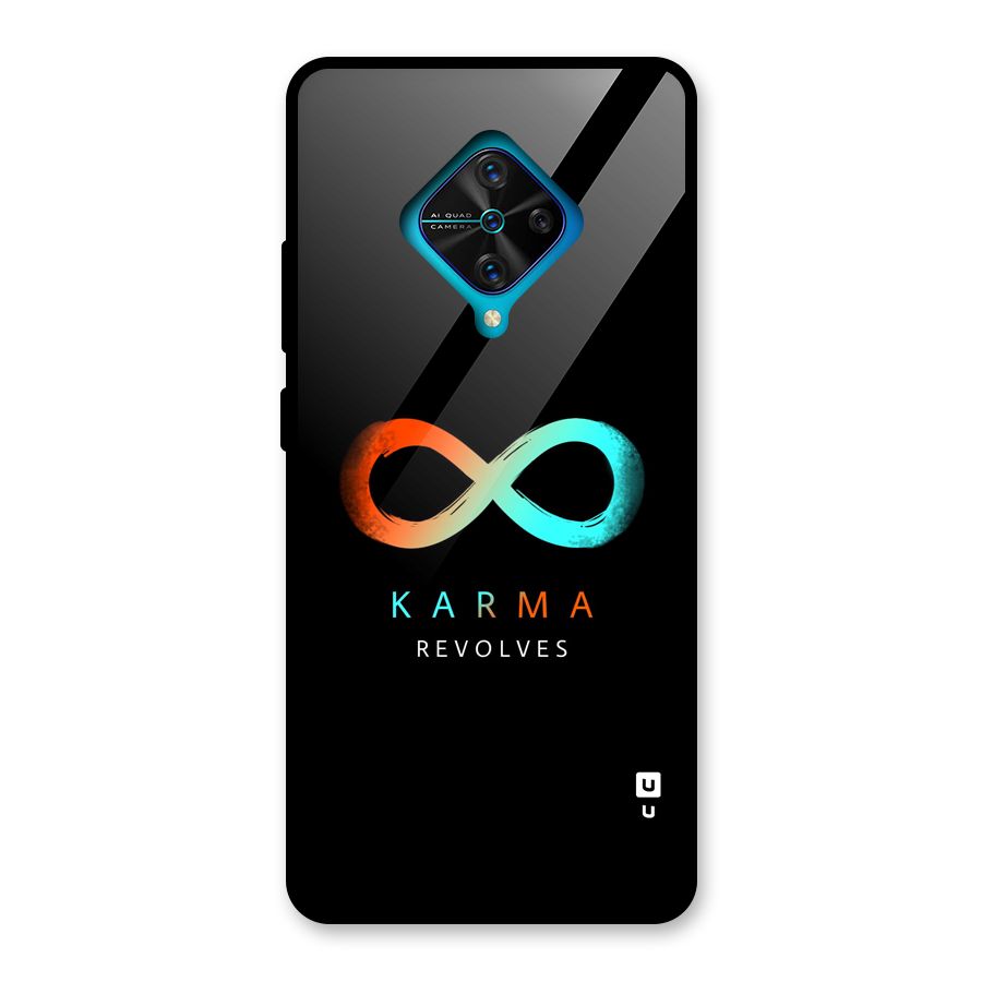 Karma Revolves Glass Back Case for Vivo S1 Pro