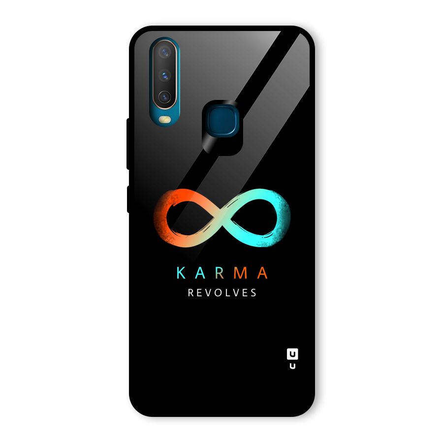 Karma Revolves Glass Back Case for Vivo U10